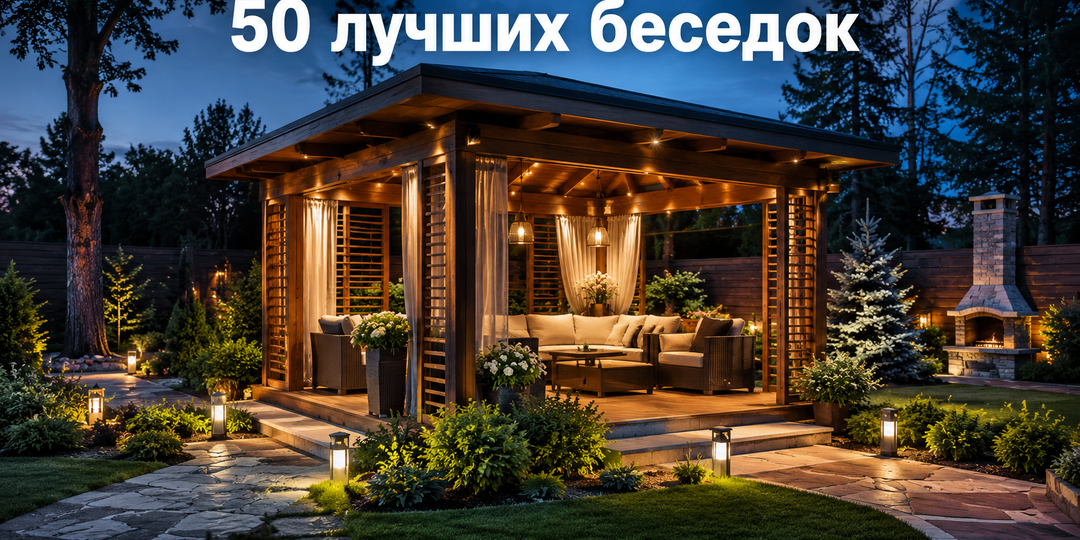50 красивых беседок, после которых хочется срочно заняться своим участком. ЧАСТЬ 1