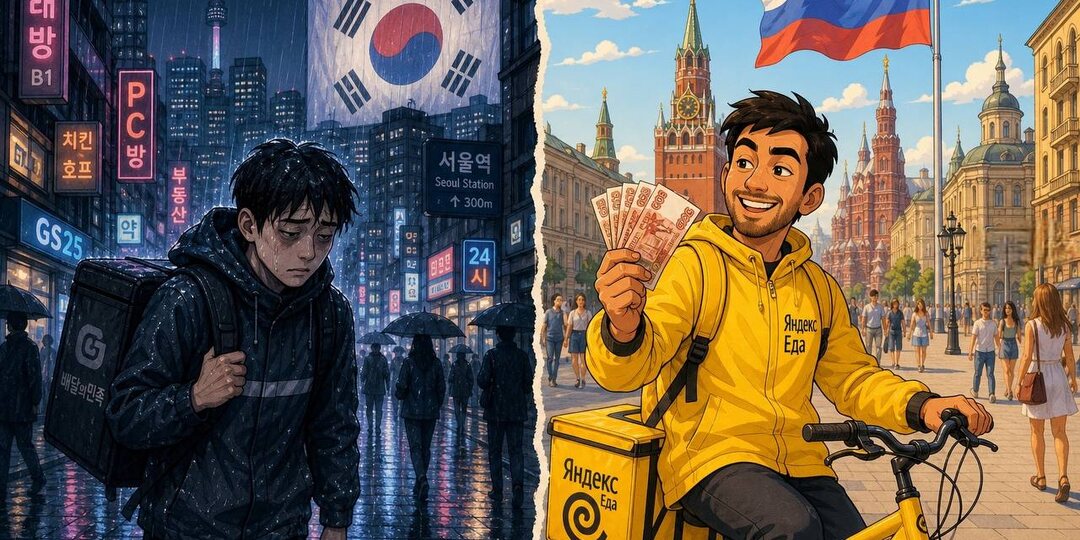 Проблемы курьеров в Южной Корее