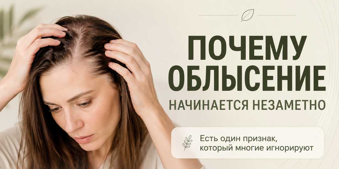 Почему облысение начинается незаметно