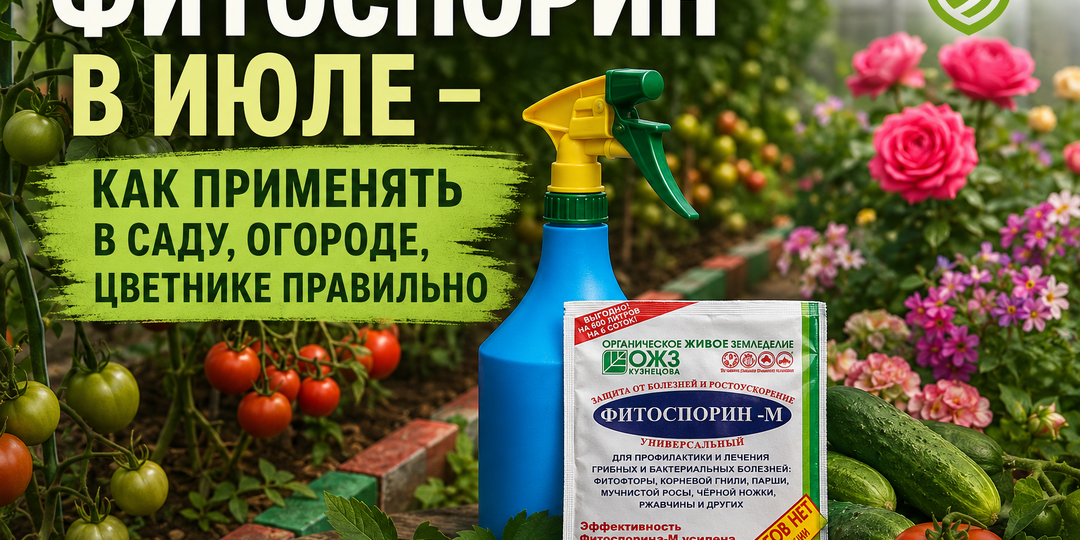 Фитоспорин в июле - как применять в саду, огороде, цветнике правильно