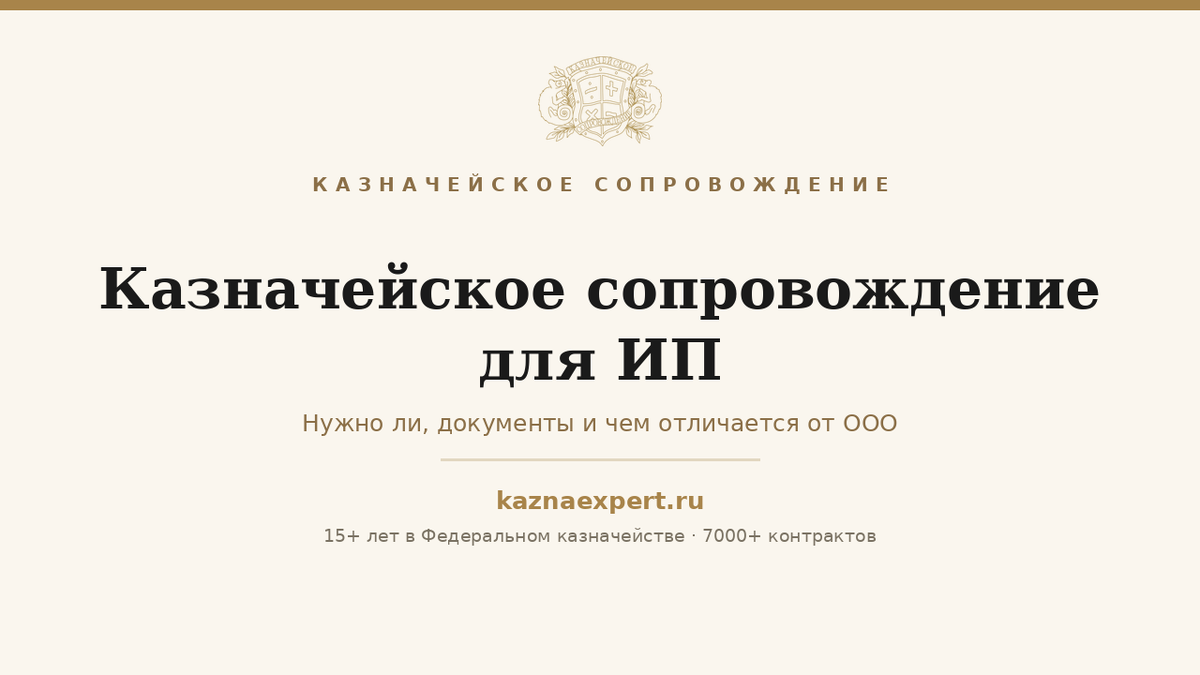 Казначейское сопровождение для ИП: нужно ли, документы и чем отличается от ООО