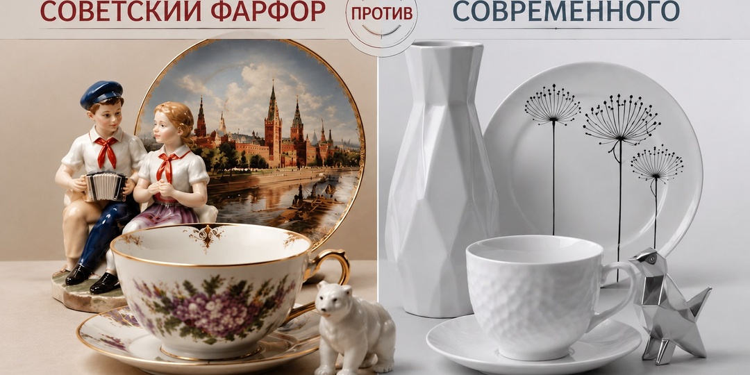 Советский фарфор против современного: почему старый крепче нового