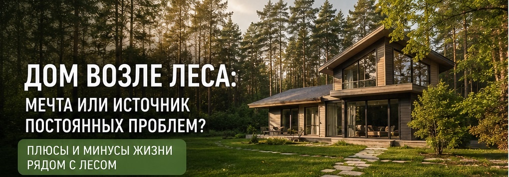 Почему некоторые жалеют о покупке дома возле леса уже через год?