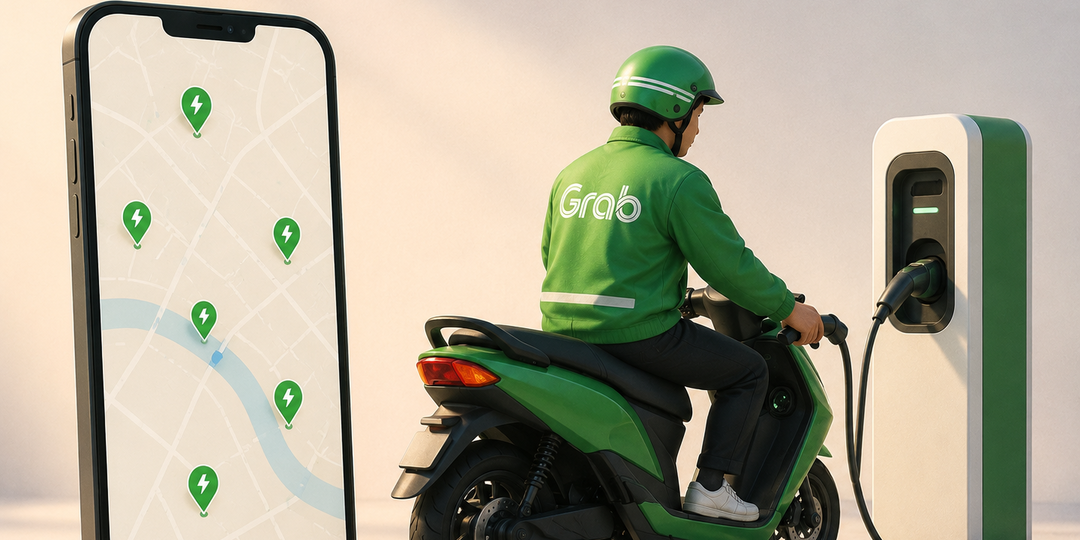 Grab создаёт открытую сеть зарядок во Вьетнаме
