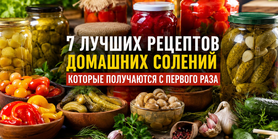 7 лучших рецептов домашних солений, которые получаются с первого раза