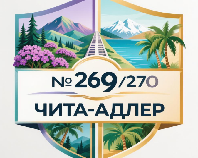 Уточнение параметров оценки маршрута, с продолжительностью только тарифных остановок более 1000 минут. Чита-Адлер. №269/270