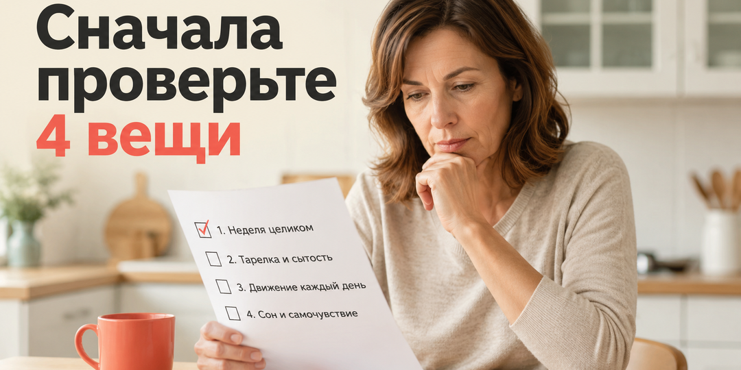 Вес после 40 стоит: 4 вещи, которые я проверила до новой диеты