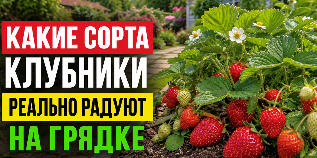 Сорта крупной клубники: 6 сладких сортов, которые реально дают большие ягоды на грядке