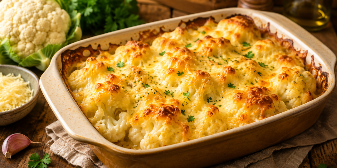 Цветная капуста под сырной корочкой. Сырная корочка решает всё
