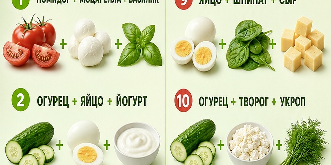 БЫСТРЫЕ САЛАТЫ ДЛЯ ПОХУДЕНИЯ 🥗
