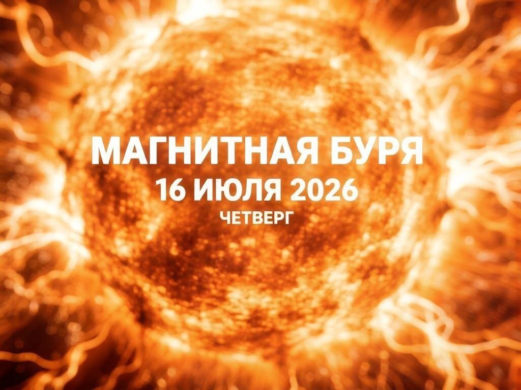 иллюстрация магнитная буря 16 июля четверг
