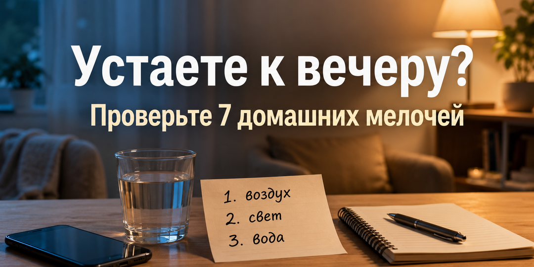 7 простых вещей дома, которые помогают меньше уставать к вечеру