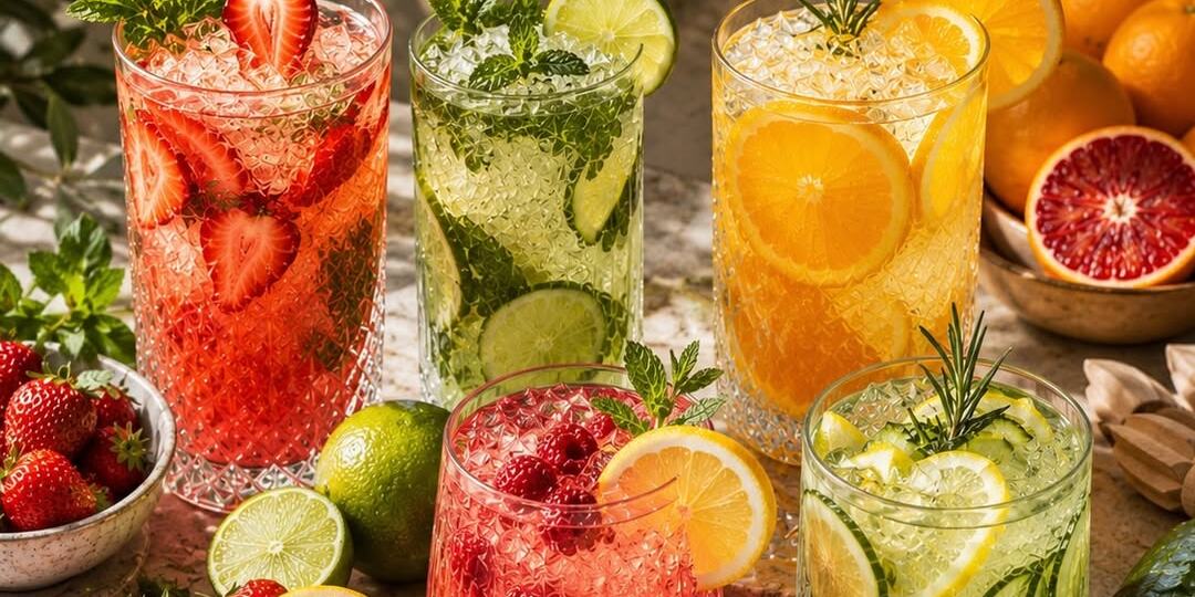 🍹 Когда хочется чего-то освежающего в жару: шпаргалка по 5 лучшим домашним лимонадам