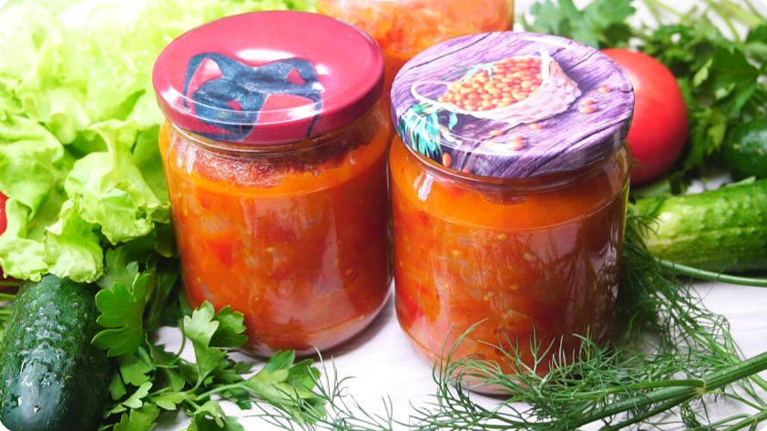 Салат «Шарлотта» на зиму: без стерилизации, но с летним вкусом