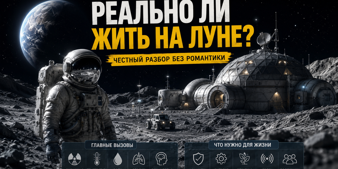 Реально ли жить на Луне?