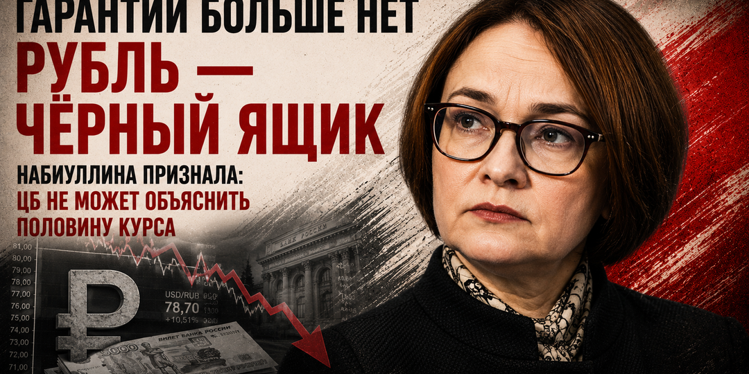 «Гарантий больше нет»: Набиуллина признала, что ЦБ не может объяснить половину курса рубля