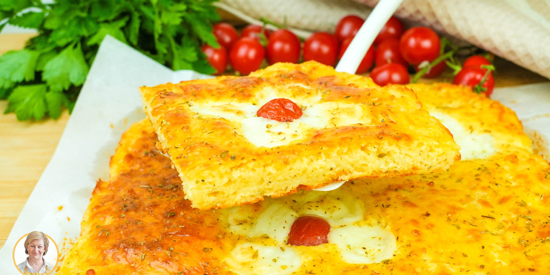Быстрая сырная лепёшка! Ленивый рецепт без дрожжей и раскатки