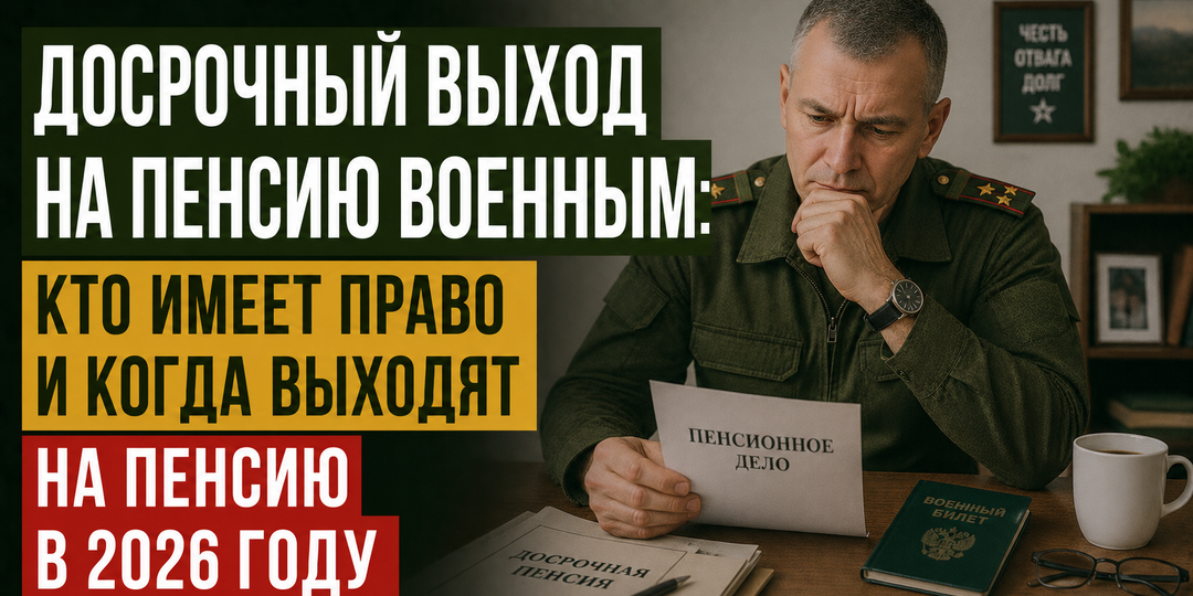 Досрочный выход на пенсию военным: кто имеет право и когда военные выходят на пенсию в 2026 году