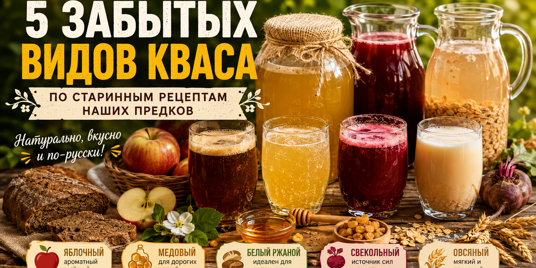 Оказывается, на Руси готовили десятки видов кваса. Сегодня многие из них почти забыты