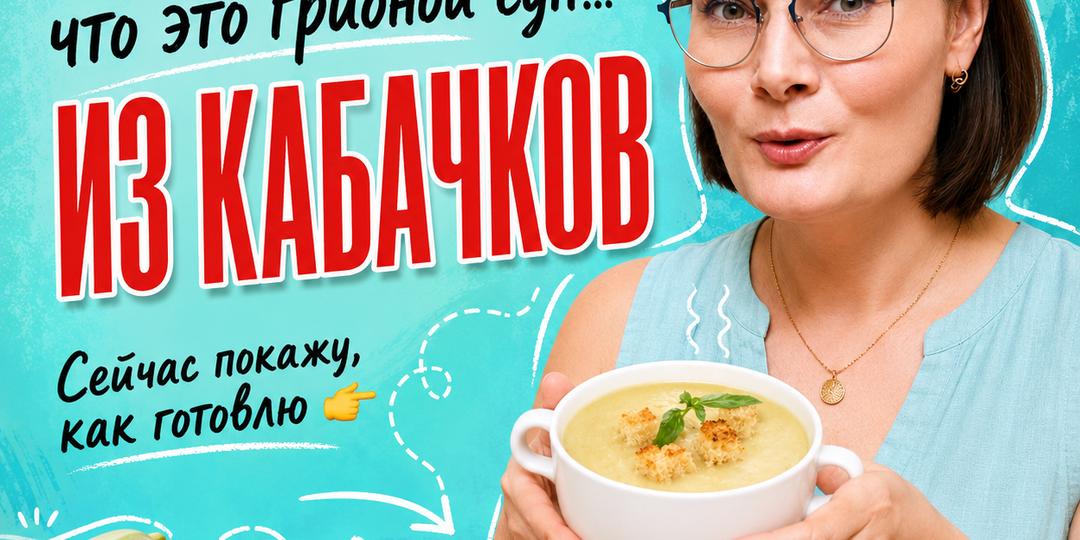 Кабачки не знаете куда девать? Покажу вкусный рецепт супа от подписчицы.