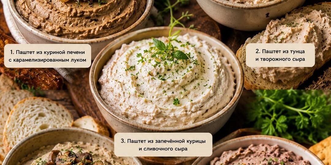 🥪 Когда не знаете, что намазать на бутерброд: шпаргалка по 5 домашним паштетам