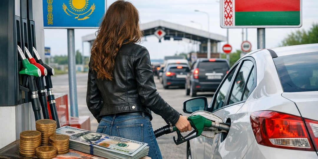Россияне едут заправляться в Казахстан и Беларусь: считаю, кому это реально выгодно — и кому нет
