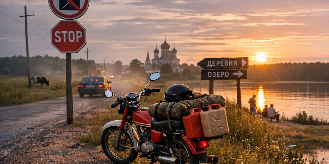 Купили мопед ради обхода запрета на канистры — и внезапно открыли Россию с другой стороны: история случайного туризма лета 2026