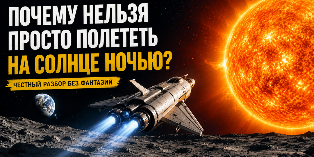 Почему нельзя просто полететь на Солнце ночью?