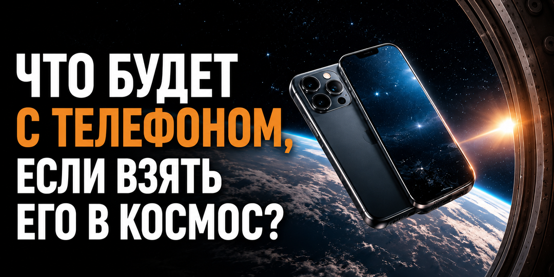 Что будет с телефоном, если взять его в космос?