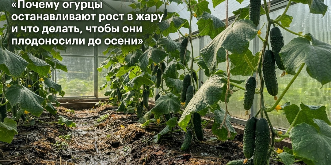 Почему огурцы останавливают рост в жару и что делать, чтобы они плодоносили до осени