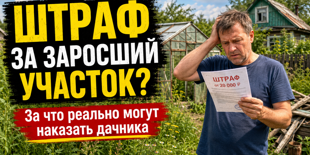 Штраф за заросший участок? За что действительно могут наказать дачника