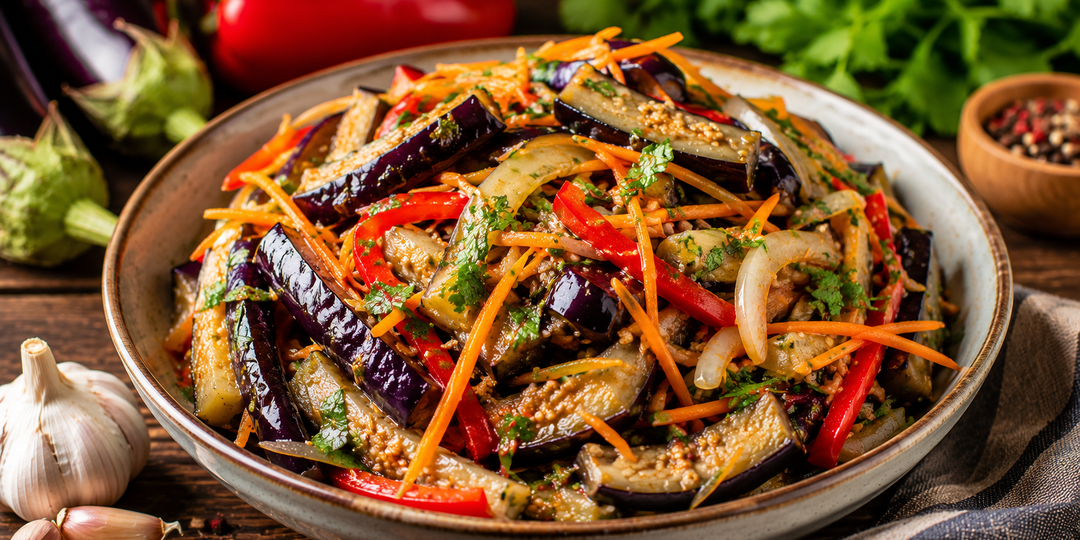 Баклажаны по-корейски под прессом! Самая вкусная летняя закуска, которую готовлю каждый год