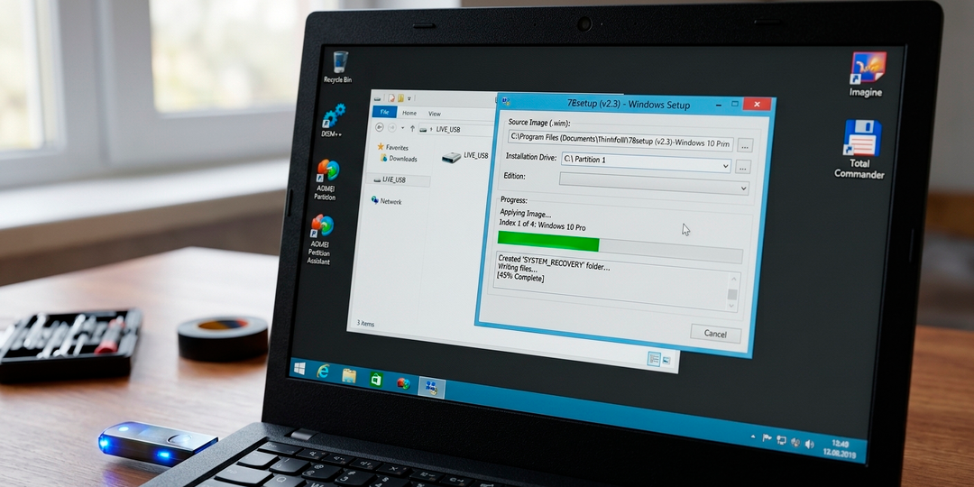 Установка Windows как в Linux, Live диск