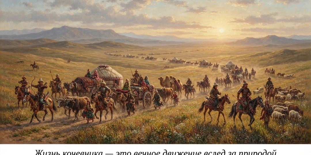 Великое переселение летом: как кочевники Евразии спасались от жары в степи без воды?