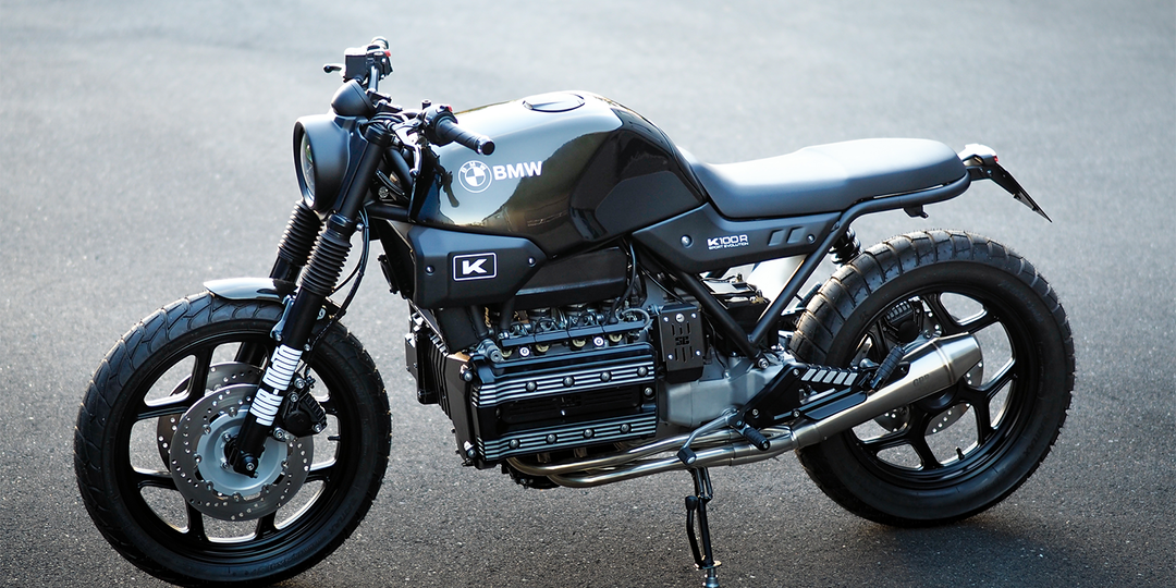 BMW K100 превратили в кастом, почти не тронув раму