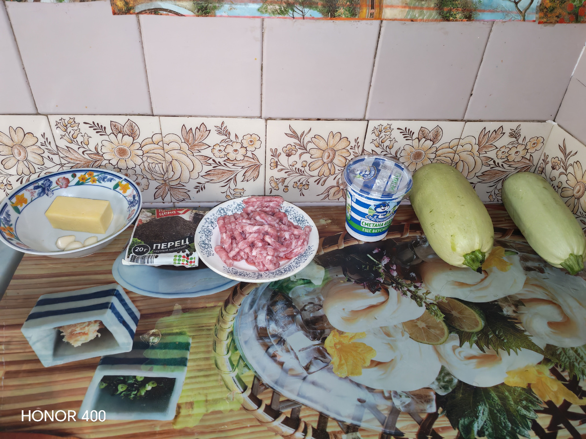 Продукты, необходимые для приготовления блюда