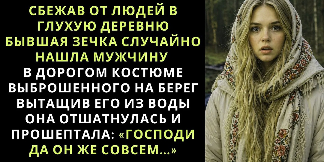 Она вышла из тюрьмы и уехала в деревню, где её никто не знал. Однажды утром у реки нашла человека в дорогом костюме