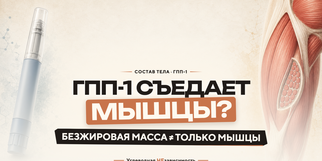Препараты ГПП‑1 «сжигают мышцы»?