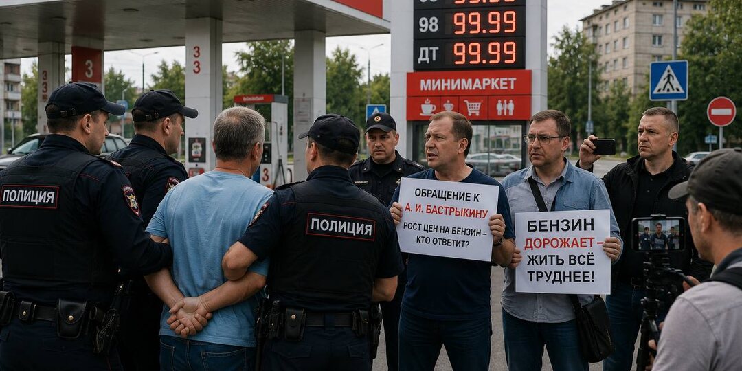 Волгоградцев задержали за видеообращение к Бастрыкину из-за цен на бензин