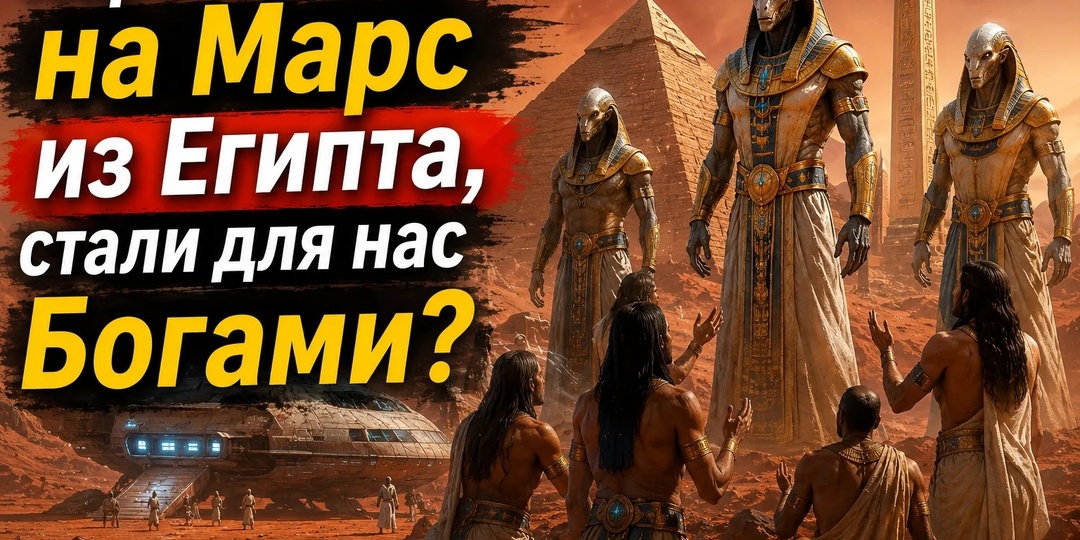 ПЕРЕСЕЛЕНЦЫ НА МАРС ИЗ ЕГИПТА, СТАЛИ ДЛЯ НАС БОГАМИ?
