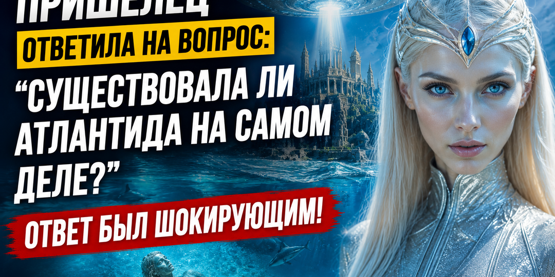 Шокирующее признание инопланетной женщины-посланника: Атлантида не просто существовала, мы живем в ее тени!
