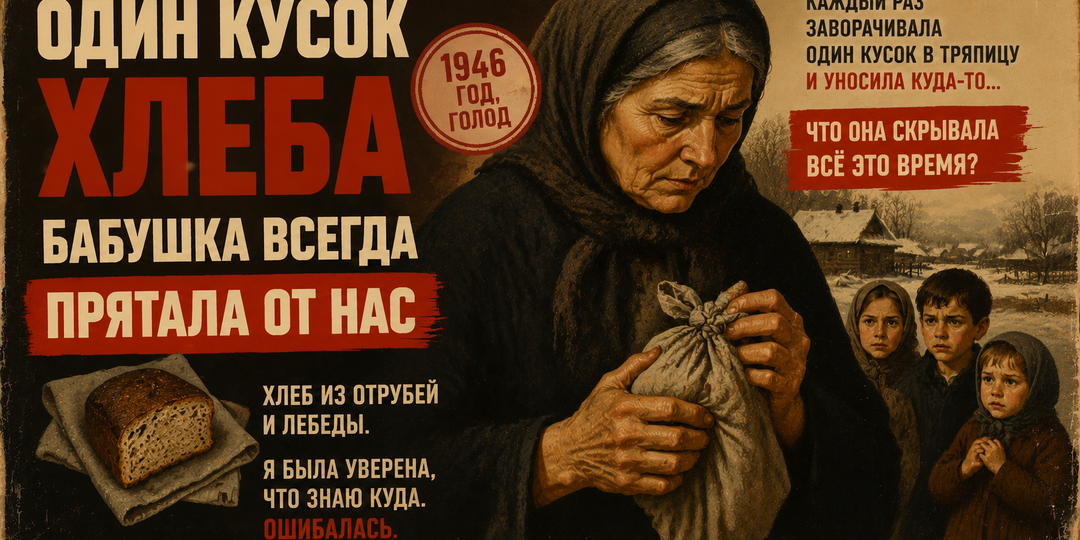 Один кусок хлеба бабушка всегда прятала от нас