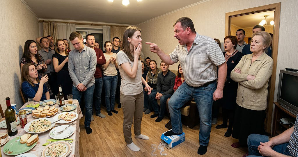 — Закрой рот и знай своё место! — заорал муж при 32 гостях, раздавив мою рабочую коробку. Но через 49 минут банк списал все его накопления