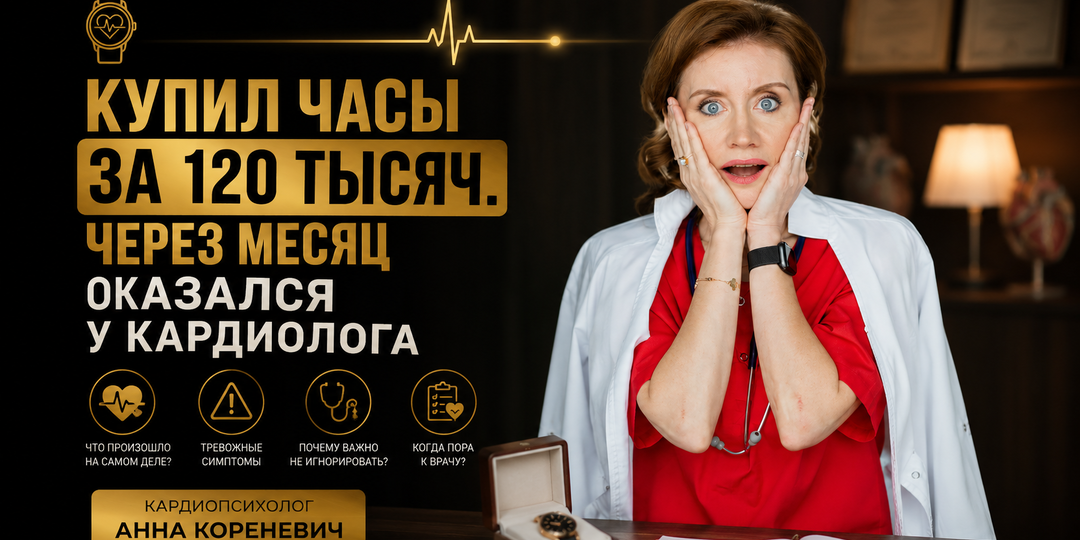 Купил часы за 120 тысяч. Через месяц оказался у кардиолога