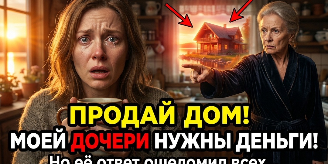 — Твой дом мы продадим, а деньги отдашь моей дочери. Ей нужнее! — заявила свекровь, прихлебывая чай.