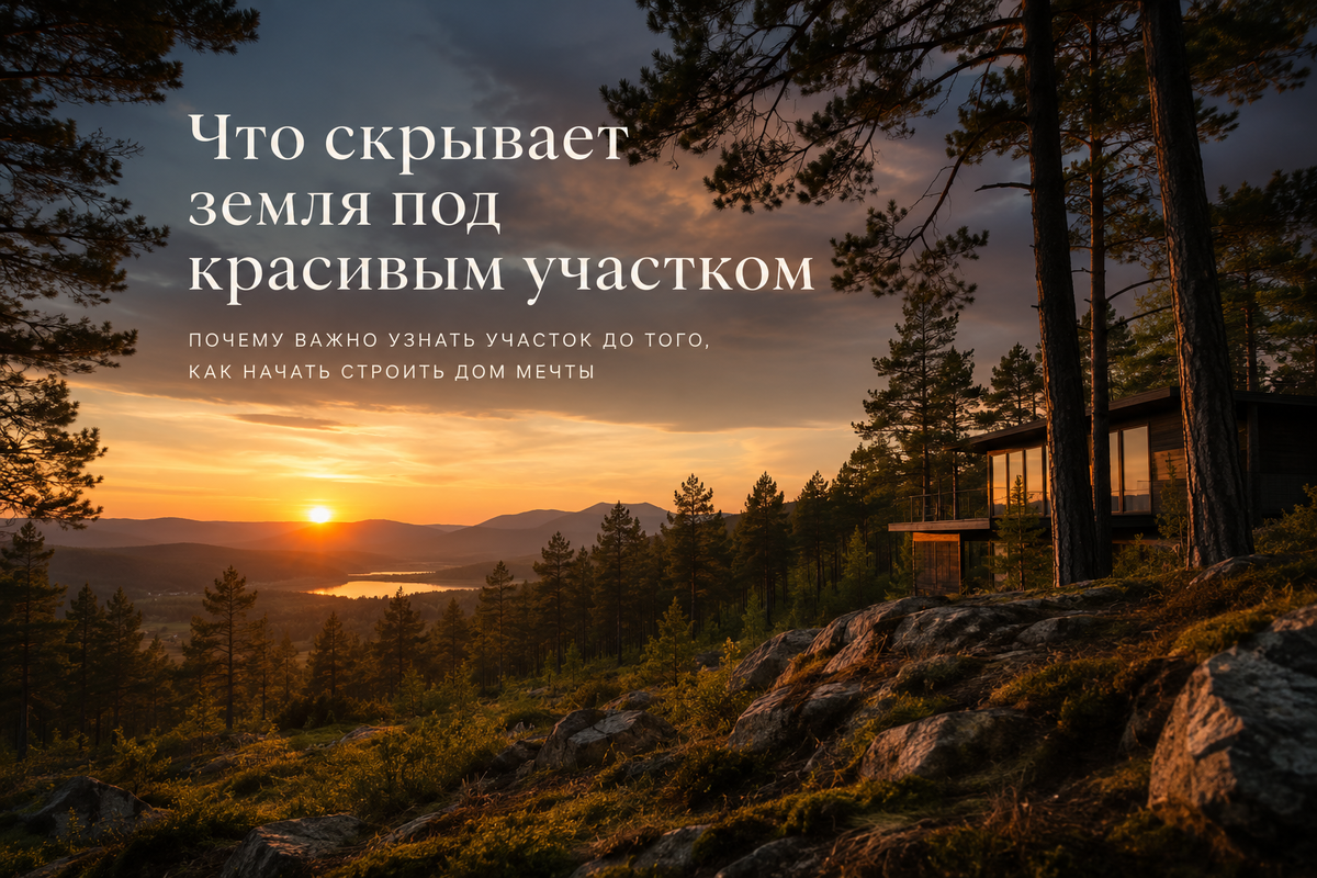 Красивый участок — ещё не гарантия того, что строить на нём будет просто. Самое важное часто скрыто под землёй.