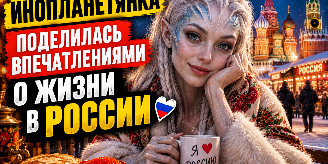 Инопланетянка поделилась впечатлениями о жизни в России