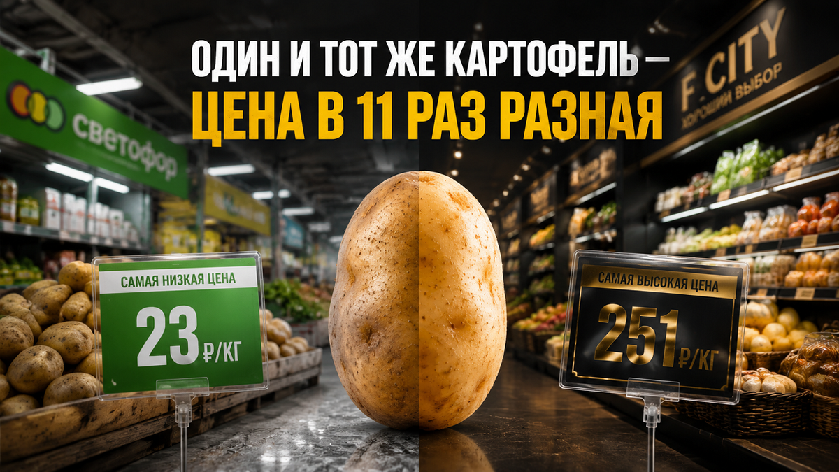 От 23 до 251 рубля за килограмм: почему заставляют россиян переплачивать за картофель?