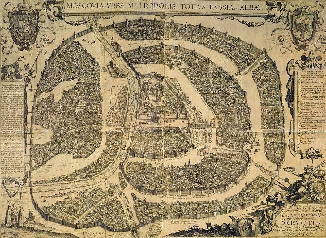 Сигизмундов план Москвы 1610 г.