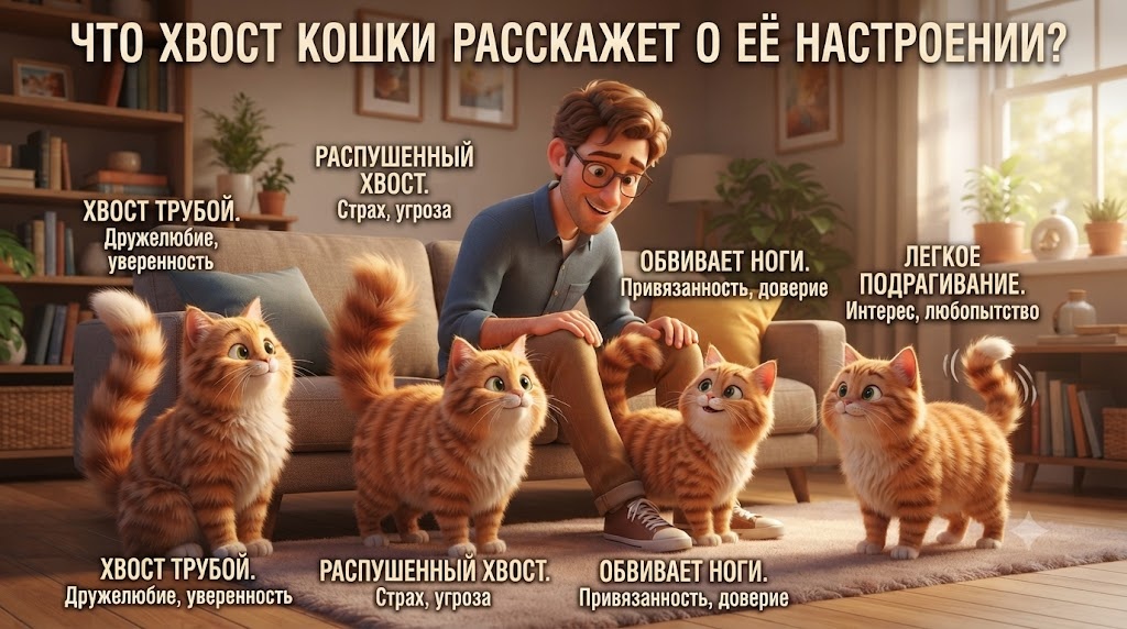 Хвост кошки говорит намного больше